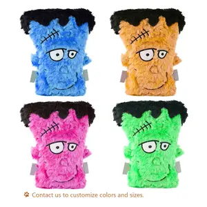 Halloween Frankenstein Head Bitzze Pet Toys Durable Squeaky Dogs Bite Resistant Puppy Toy China Pet Supplies