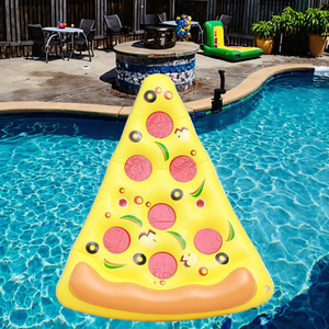 Eau Adulte Jouer Eau <span class=keywords><strong>Pizza</strong></span> Flotteur Lit PVC Gonflable <span class=keywords><strong>Pizza</strong></span> Flotteur Radeau Internet Celebrity Ride Anneau De Natation - Product Image 2