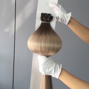 Jasminebeauty Salon High Quality New Design PU Hair Weft <b>Russian</b> European Seamless Remy New PU Weft1 human Hair Extensions - Product Image 1