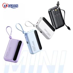 Cargador Portátil Multidispositivo de 10000mAh con Cables, Carga Rápida, Pantalla LED, Batería Externa con Logotipo - Product Image 6