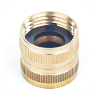 Raccords de tuyau d'arrosage à connexion rapide, de haute qualité, en laiton forgé, à tête hexagonale, plaqués, femelles, 3/4"FHT X 1/2"NPT
