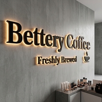 Enseigne LED publicitaire personnalisée pour restaurant, magasin, entreprise, design coloré, enseigne murale 3D avec logo LED