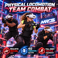 Arena Permainan Realitas Campuran Multiplayer MR CS, Headset VR, Lokomosi Fisik, Mode Kooperatif dan Kompetitif, Taman Hiburan, Mal