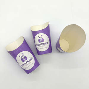 Custom per uso alimentare tazze di carta per patatine fritte con Logo con bolle Waffle scatola di Popcorn per Sushi coni di salumi wafer Waffle - Product Image 4