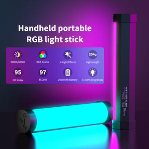 NOUVEAU LUXCEO V8 Portable USB Rechargeable Studio Film Photography Lighting RGB LED Video Light Wand for Video Photo Yutube Vlog - Product Image 2