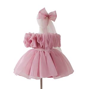 Vestido de Fiesta Corto de Lujo con Lentejuelas, Estilo Europeo, para Niña, Princesa, Baile de Gala, Un Hombro Descubierto - Product Image 2