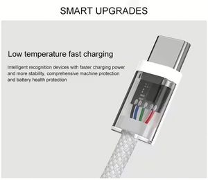 Premium 1M <b>USB</b> C Nylon Braided Data <b>Cable</b> PD 60W 3A Fast Charging Type-C <b>to</b> Type-C <b>Cable</b> for IP 15 16 Pro Max - Product Image 3