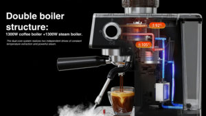 <span class=keywords><strong>Cafetera</strong></span> <span class=keywords><strong>Express</strong></span> con Función de Preparación en Caliente y Frío, Prepara una Variedad de Tipos de Café para Satisfacer Diversas Necesidades - Product Image 6