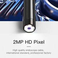 Câble de 1 m, endoscope à objectif unique de 8,0 mm, caméra d'inspection 3 en 1 USB/Micro USB/Type-C pour ordinateur Android