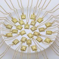 Article populaire pour le commerce extérieur : Colliers en acier inoxydable avec 26 lettres anglaises, Nouveaux bijoux unisexes transfrontaliers en forme de chaîne de clavicule