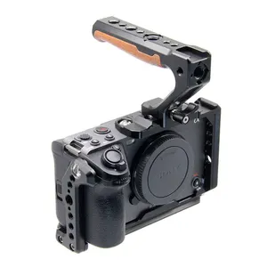 Video Camera Cage For Sony FX30 FX3 Metal Cage Stabilizer Protective DSLR Rig with NOTA Slider