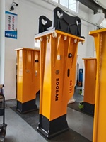 Marteau brise-roche hydraulique SB131 pour excavatrices de 30-38 tonnes, burin de 155 mm, jaune, 2954 kg, garantie 1 an, construction et exploitation minière