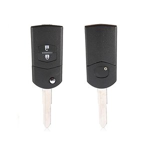 2ปุ่มเปลือกกุญแจรีโมทพร้อมแบตเตอรี่ใบมีดในกรณีที่ไม่มีตัวรับส่งสัญญาณสำหรับ MAZDA 2 3 5 6 BT50 CX-5 CX-7 RX8 CX-9- - Product Image 5