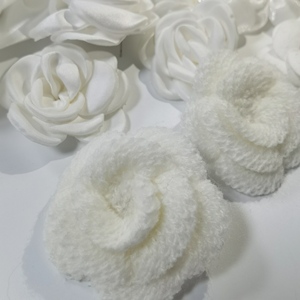 <span class=keywords><strong>Orecchini</strong></span> a perno fatti a mano all'uncinetto a forma di rosa per donna, gioielli da sposa a fiore rosa <span class=keywords><strong>con</strong></span> incastonatura a castone, regalo carino per anniversario - Product Image 1