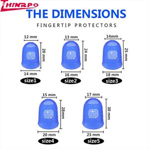 Nuevo Producto del dedo consejos/Dedo de goma de silicona protectores/dedo tapa guardias para guitarra - Product Image 5