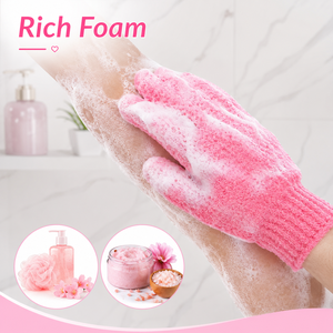 Wholesale Nylon <b>Body</b> <b>Scrubber</b> Bath Glove Custom Logo Exfoliating Gloves Bath Mitt Shower Gift Deep Cleaning Skin - Product Image 6
