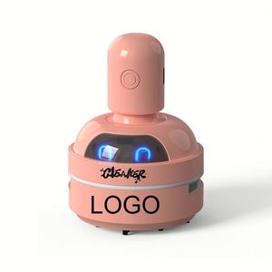 เครื่องดูดฝุ่นพกพาขนาดเล็กพิมพ์โลโก้ตามสั่ง ชาร์จผ่าน USB แบตเตอรี่ 500mAh ใช้ได้กับรถยนต์ โต๊ะทำงาน คีย์บอร์ด กำจัดฝุ่นและขนสัตว์ - Product Image 1