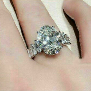 Oversized Crystal Statement <b>Ring</b> for Women Elegant Fashion <b>Cocktail</b> Party Accessories - Product Image 4