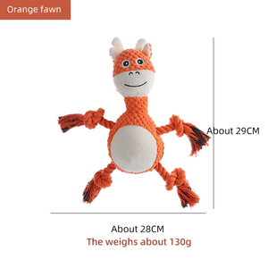 High Quality Plush Bite-Resistant <b>Pet</b> <b>Interactive</b> <b>Toy</b> New Design Squeaky Dog <b>Toy</b> in Animal Shape Chew Chew Fun <b>for</b> Dogs - Product Image 5