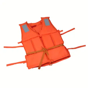 Factory Supply Cheap Marine Life Jackets Adult Polyethylene Foam Life Jacket with Reflective Stripes