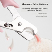 Coupe-ongles en acier inoxydable pour animaux de compagnie, anti-saignement, coupe-griffes de sécurité pour chiens et chats, petits et grands, vente en gros