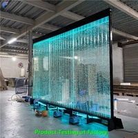 Décoration murale moderne personnalisée pour la maison, mur à bulles d'eau LED, panneau acrylique 16 couleurs, cloison de séparation de pièce