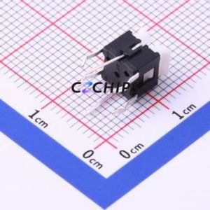 K6-6140D07 Tactile Switch Through hole Component (THT) Switch 1.6N Through Hole 6.6mm 6mm - Product Image 2