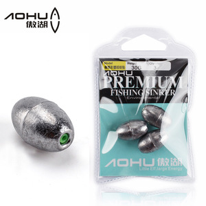Aohu Premium Fishing Sinker 30G 40G Olive Shape Lead Sinkers For Casting <b>Rods</b> Environmental - Product Image 5