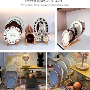 Escurridor de Madera Ecológico que se Convierte en Soporte para Libros o Tazas, Ideal para la Encimera de la <span class=keywords><strong>Cocina</strong></span> y Apartamentos Pequeños - Product Image 5