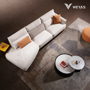 Sofá Grande en Forma de L de 3 Plazas, Reclinable, de Felpa Teddy, con Funda Extraíble y Lavable, Tela de Felpa, Color Blanco - Product Image 6