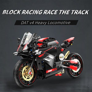 HW 426pcs Cruiser Moto DIY Blocs de Construction Technologie Robuste Briques Jouets Petit Jouet de Construction Voitures de Sport Boîte Ensembles - Product Image 2