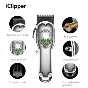 Hair Cut Trimmer IClipper-K6X Rechargeable Electric Hair Clipper Cordless Skull All Metal Barber Hair Cut Machine Hair Trimmer