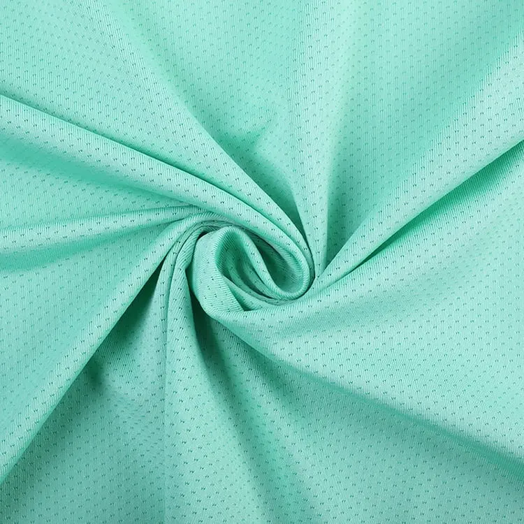 Vải Thể Thao Dệt Hoa FDY 91 Polyester 9 Spandex Lưới Siêu Nhỏ Dệt Kim Co Giãn Tốt Và Nhanh Khô
