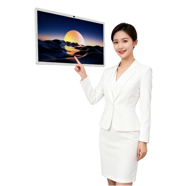 32 Inch LED Portable Smart TV 1080p HD Interactive Display Rotate Screen Android TV with Projection Home/Business Use