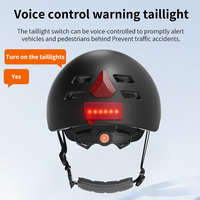 Casque intelligent de ville connecté avec caméra et commande vocale IA, rechargeable, pour vélo