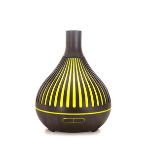 Diffuseur d'arômes à grain de bois 400 ml, humidificateur ultrasonique avec lumière LED pour la maison, le bureau, cadeau - Product Image 2