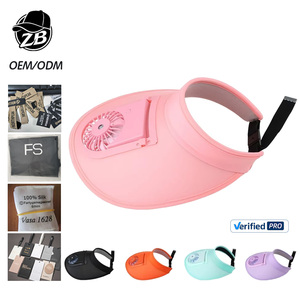 Sombrero con visera y ventilador, ajustable, de 3 velocidades, protección UV, para playa, ciclismo, pesca, camping, senderismo, viajes - Product Image 1