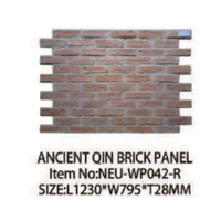 Panneau mural en faux briques moderne, léger, en PU, imperméable, pour une utilisation intérieure/extérieure dans les hôtels et les foyers