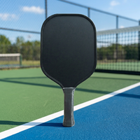 Palas de Pickleball con Diseño de Panal de Abeja, Duraderas, Negras, Sin Bordes, Antideslizantes, Forma Estándar para Adultos, Entretenimiento para Todas las Estaciones