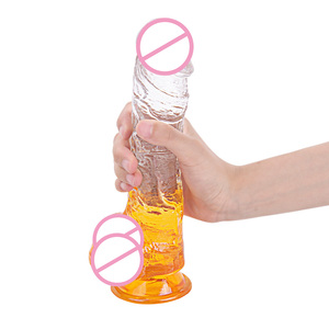Dildo das Mulheres Reais Soft Jelly Penis Otário Masturbador Lésbicas Para Vagina Anal Plug Mulher Dildo's Adult Sex Toys Sex Shop