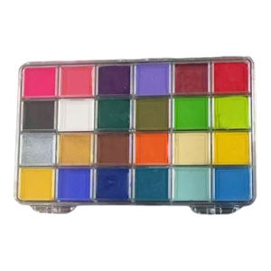 สีเพ้นท์หน้าและผิวกายสำหรับเด็ก 24 สี คุณภาพสูง กันน้ำ ควบคุมความมัน ขายส่ง - Product Image 4