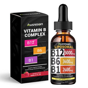 Ausreson OEM <span class=keywords><strong>B</strong></span> Kompleksi <span class=keywords><strong>Vitamin</strong></span> Damlaları B1 B2 B6 Sıvı <span class=keywords><strong>Vitamin</strong></span> <span class=keywords><strong>B</strong></span> Kompleksi Halal Takviyeleri Lipozomal <span class=keywords><strong>Vitamin</strong></span> <span class=keywords><strong>B</strong></span> Kompleksi Damlaları - Product Image 2