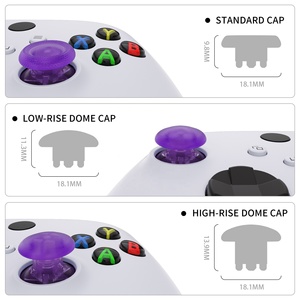EXtremeRate Clear Purple EDGE Sticks, sticks interchangeables de remplacement pour manette Xbox Series X S - Product Image 4