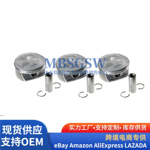 Pistones para motores Porsche 94810304857 94810304757 con anillos de sujeción y pasadores - Product Image 1