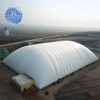 Structure de dôme d'air d'atelier d'entrepôt de longue portée à vendre Bâtiment de stockage gonflable pris en charge par air énorme de qualité industrielle