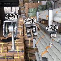 Rail de suspension C30 en fer galvanisé pour porte coulissante d'usine, roulement à billes en acier inoxydable C50 pour porte coulissante, câble de porte coulissante Foshan