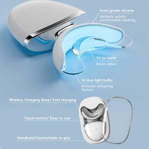 Powsmart WY-01 ha condotto il dispositivo di sbiancamento dei denti IPX7 impermeabile senza fili portatile ricarica dentale sistema di sbiancamento sicuro denti Kit - Product Image 3