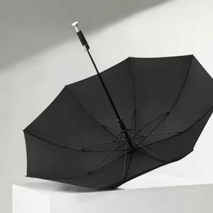 Luxury Straight Big Large Sport Custom logo Printing UV Golf <b>Umbrella</b> with Silver Handle - Product Image 5