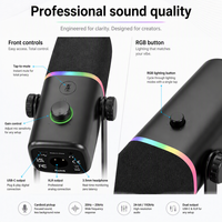 Microphone dynamique professionnel KD8Y Studio USB/XLR pour podcast, jeux, streaming en direct, chant