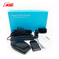 Système d'alarme de voiture universel à clé intelligente bidirectionnelle avec écran LCD intelligent, cadre de véhicule DC 12V